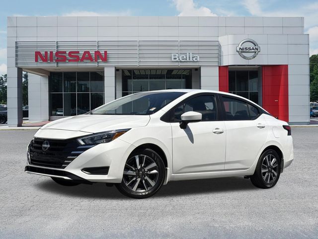 Aspen White Tricoat 2025 Nissan Versa SV FWD Sedan Front-Wheel Drive Continuously Variable Transmission