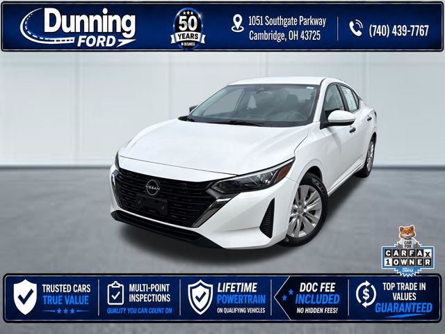 White (Fresh Powder) 2024 Nissan Sentra Sedan Front-Wheel Drive Continuously Variable Transmission