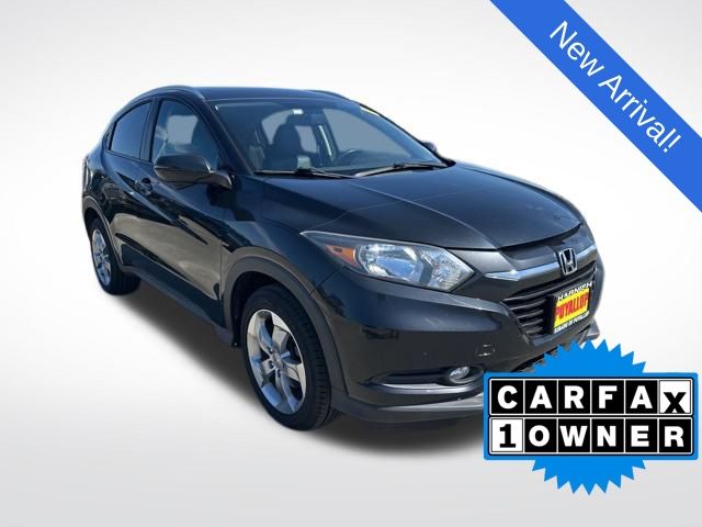 Black 2017 Honda HR-V EX-L with Nav AWD SUV / Crossover All-Wheel Drive Continuously Variable Transmission