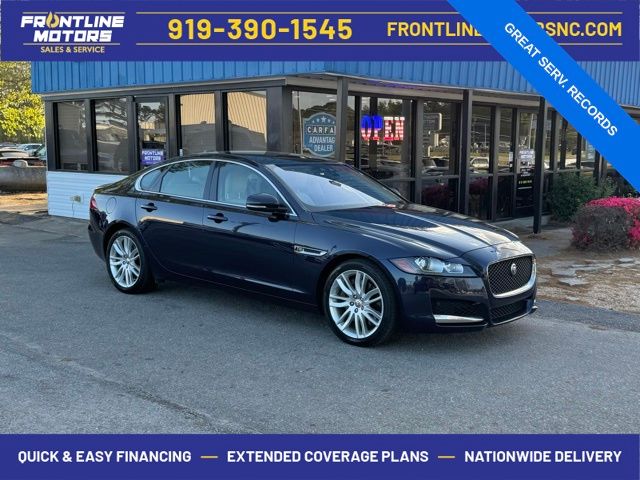 Dark Sapphire Metallic 2016 Jaguar XF 35t Prestige AWD Sedan All-Wheel Drive 8-Speed Automatic