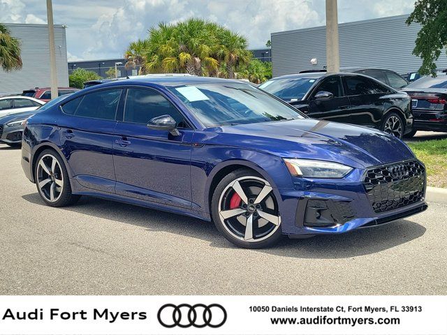 Navarra Blue Metallic 2023 Audi A5 Sportback Sedan All-Wheel Drive 7-Speed Automatic