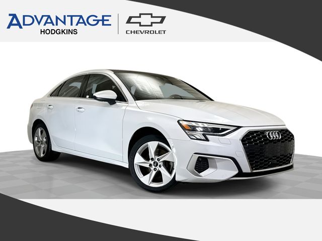 Glacier White Metallic 2024 Audi A3 Sedan Front-Wheel Drive Automatic