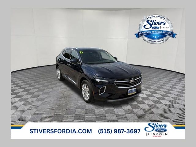 Dark Moon Blue Metallic 2021 Buick Envision SUV / Crossover All-Wheel Drive 9-Speed Automatic