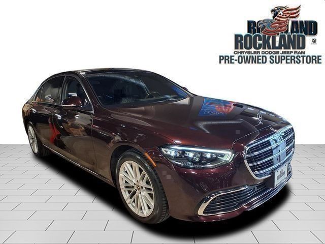 Red 2022 Mercedes-Benz S-Class Sedan All-Wheel Drive 9-Speed Automatic