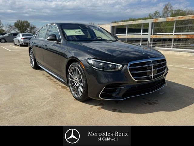 Gray (Graphite Grey Metallic) 2026 Mercedes-Benz S-Class S 580 4MATIC Sedan All-Wheel Drive 9-Speed Automatic