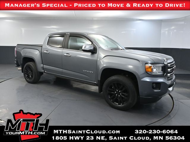 Gray (Satin Steel Metallic) 2018 GMC Canyon Pickup Truck Four-Wheel Drive 6-Speed Automatic