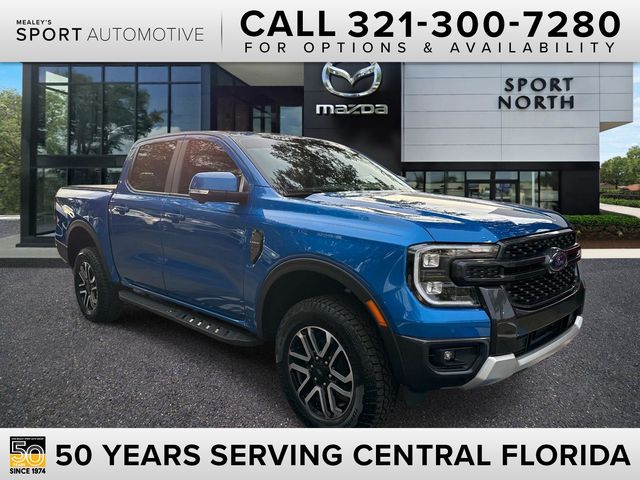 Blue Metallic 2025 Ford Ranger Pickup Truck Four-Wheel Drive Automatic