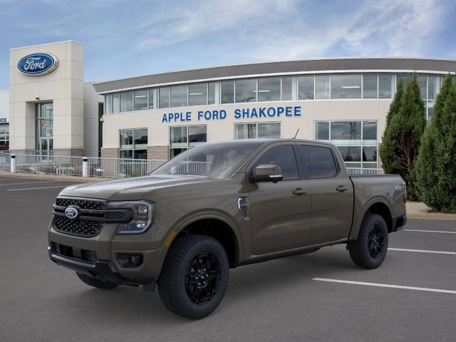 Gray 2025 Ford Ranger Lariat SuperCrew 4WD Pickup Truck Four-Wheel Drive Automatic