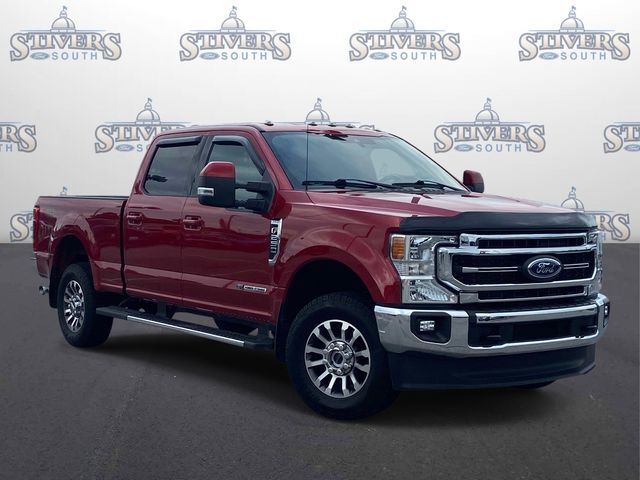 Red Metallic 2021 Ford F-250 Super Duty Lariat Crew Cab 4WD Pickup Truck Four-Wheel Drive Automatic