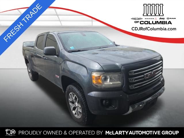 Cyber Gray Metallic 2015 GMC Canyon SLE Crew Cab 4WD Pickup Truck Four-Wheel Drive 6-Speed Automatic