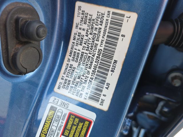 Used 2006 Atomic Blue Metallic Honda EX image 34