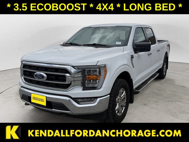 White 2023 Ford F-150 XLT SuperCrew 4WD Pickup Truck Four-Wheel Drive Automatic