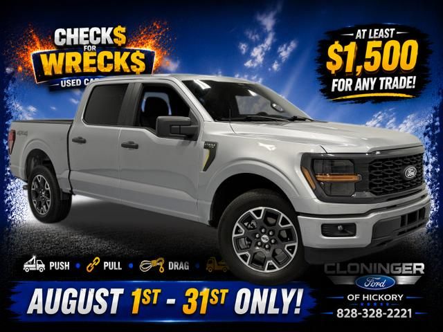 Silver Metallic 2024 Ford F-150 Pickup Truck Four-Wheel Drive Automatic