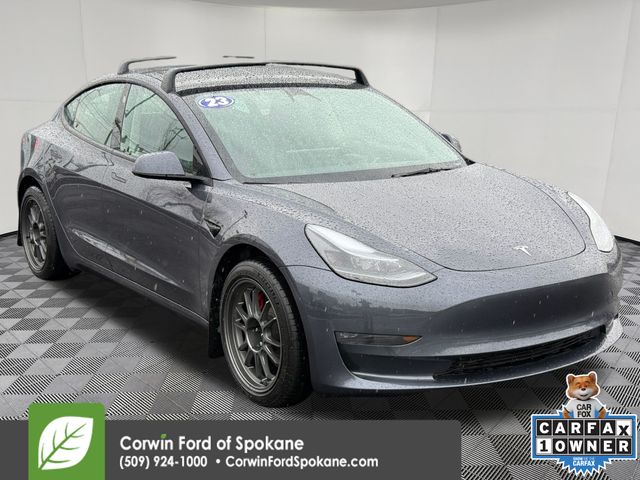 Midnight Silver Metallic 2023 Tesla Model 3 Performance AWD Sedan All-Wheel Drive 1-Speed Automatic