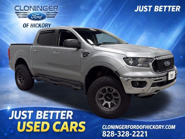 Iconic Silver Metallic 2021 Ford Ranger XLT SuperCrew 4WD Pickup Truck Four-Wheel Drive Automatic
