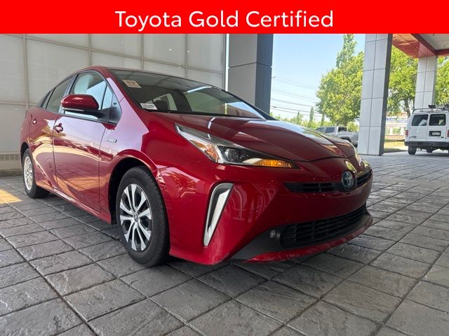 Supersonic Red 2021 Toyota Prius Hatchback All-Wheel Drive Continuously Variable Transmission