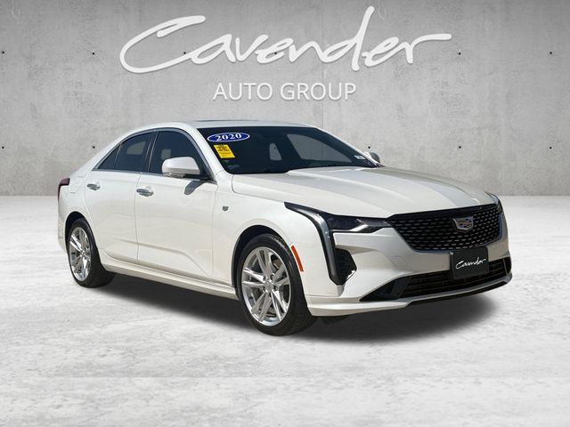 Crystal White Tricoat 2020 Cadillac CT4 Sedan Rear-Wheel Drive 8-Speed Automatic