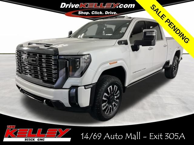 White Frost Tricoat 2024 GMC Sierra 2500HD Pickup Truck Four-Wheel Drive Automatic