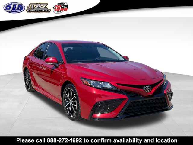 Red 2022 Toyota Camry SE FWD Sedan Front-Wheel Drive 8-Speed Automatic