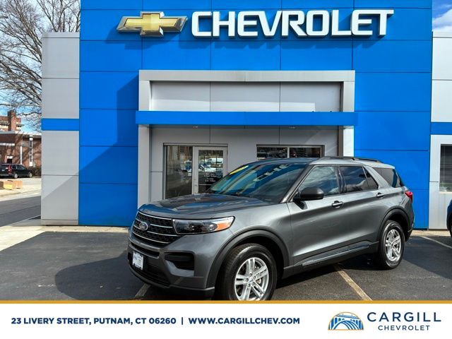 Carbonized Gray Metallic 2023 Ford Explorer XLT AWD SUV / Crossover All-Wheel Drive Automatic