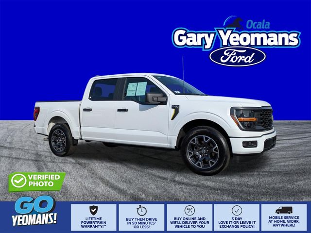 Oxford White 2024 Ford F-150 STX 4dr SuperCrew RWD Pickup Truck 4X2 Automatic