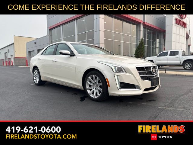 White Diamond Clearcoat 2014 Cadillac CTS Sedan All-Wheel Drive 6-Speed Automatic