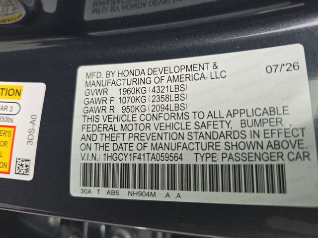 New 2026 Honda Accord Sedan Sedan