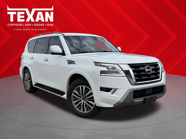 2021 Nissan Armada SL White at Baytown Hyundai