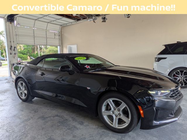 Black 2019 Chevrolet Camaro 1LT Convertible RWD Convertible Rear-Wheel Drive 8-Speed Automatic
