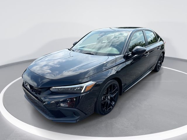 Crystal Black Pearl 2024 Honda Civic Hatchback Hatchback Front-Wheel Drive Continuously Variable Transmission