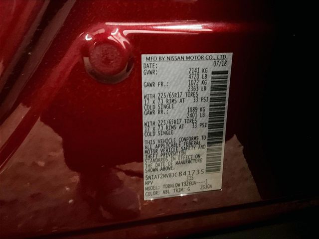 2018 Nissan Rogue SV Red at South Hills Kia