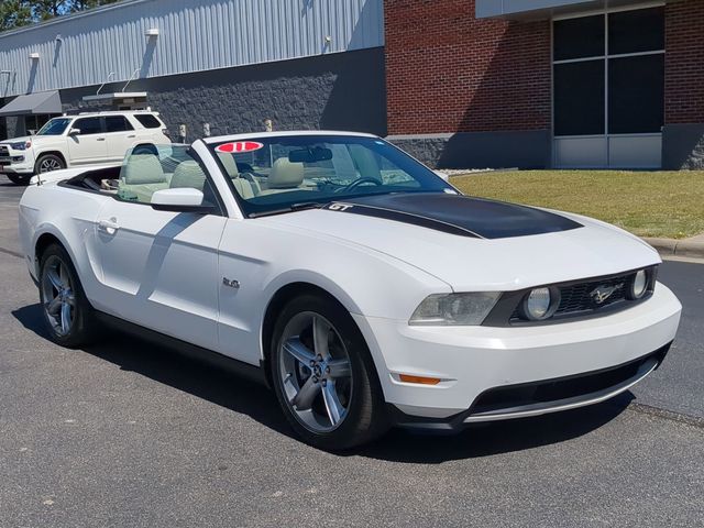 Performance White 2011 Ford Mustang GT Premium Convertible RWD Convertible Rear-Wheel Drive 6-Speed Automatic