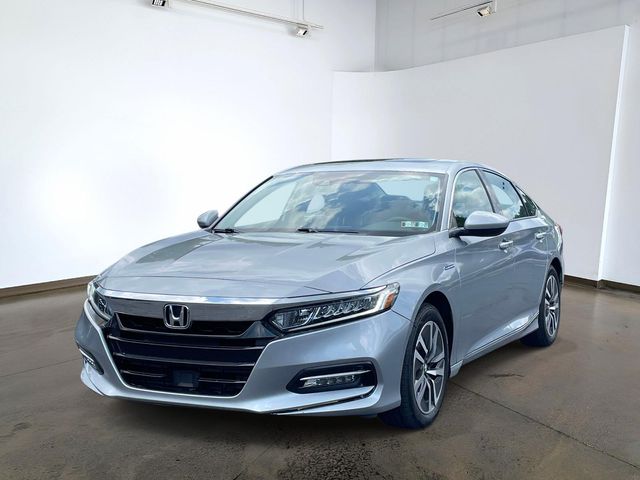 Gray (Modern Steel Metallic) 2018 Honda Accord Hybrid Sedan Front-Wheel Drive Continuously Variable Transmission
