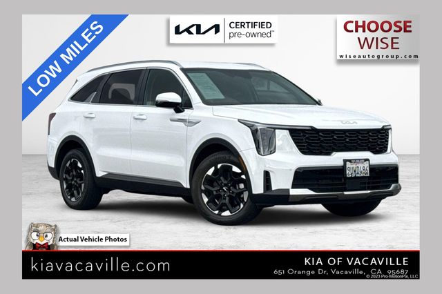 Glacial White Pearl 2025 Kia Sorento S FWD SUV / Crossover Front-Wheel Drive 8-Speed Automatic