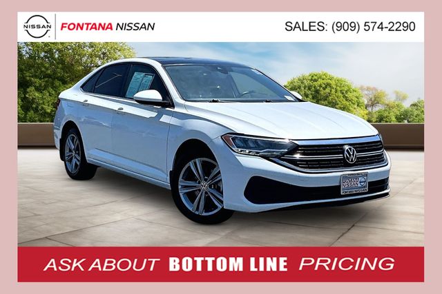 Opal White Pearl 2024 Volkswagen Jetta Sedan Front-Wheel Drive 8-Speed Automatic