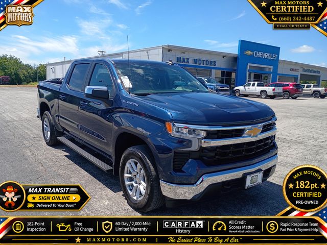 Northsky Blue Metallic 2023 Chevrolet Silverado 1500 Pickup Truck Four-Wheel Drive 8-Speed Automatic