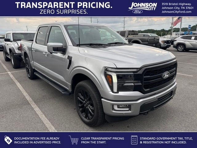 Silver Metallic 2024 Ford F-150 Lariat SuperCrew 4WD Pickup Truck Four-Wheel Drive Automatic