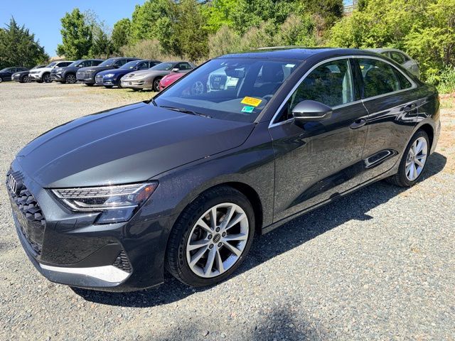 Manhattan Gray Metallic 2025 Audi A3 quattro Premium 40 TFSI Sedan All-Wheel Drive 7-Speed Automatic