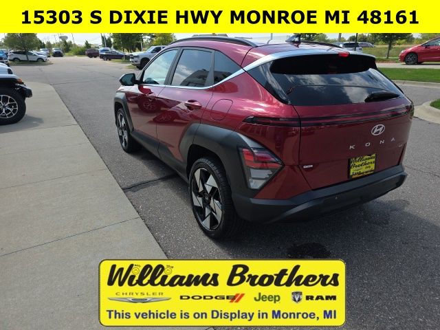 2024 Hyundai Kona Limited - Red Metallic exterior view 9