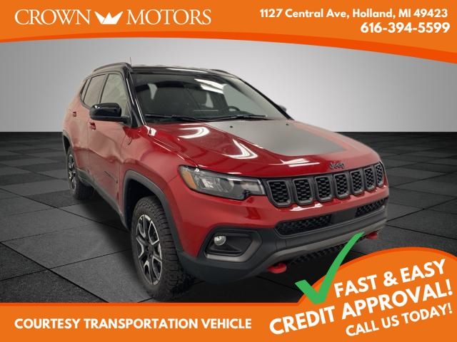 Red Hot Pearlcoat 2026 Jeep Compass SUV / Crossover Four-Wheel Drive 8-Speed Automatic