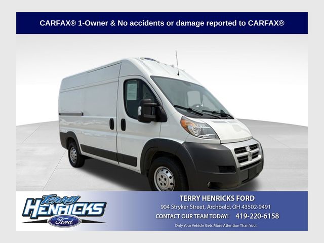 Bright White Clearcoat 2016 RAM ProMaster Van Front-Wheel Drive 6-Speed Automatic