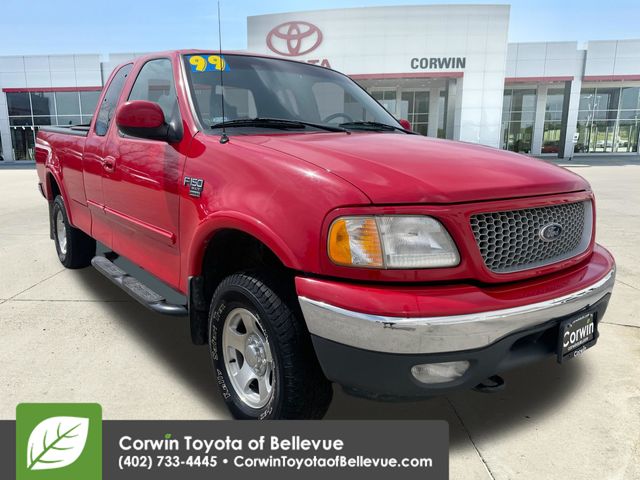 Bright Red Clearcoat 1999 Ford F-150 XLT 4WD Extended Cab SB Pickup Truck Four-Wheel Drive 4-Speed Automatic Overdrive