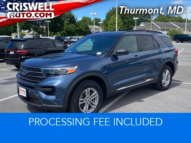 Blue Metallic 2020 Ford Explorer XLT AWD SUV / Crossover All-Wheel Drive Automatic