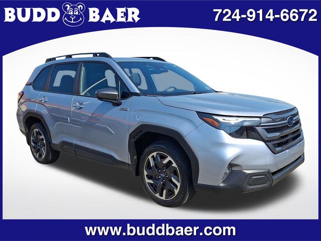 Ice Silver Metallic 2025 Subaru Forester Hybrid Premium AWD SUV / Crossover All-Wheel Drive Continuously Variable Transmission