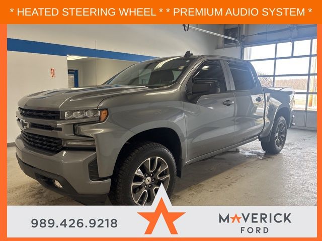 Gray (Satin Steel Metallic) 2020 Chevrolet Silverado 1500 Pickup Truck Four-Wheel Drive 8-Speed Automatic