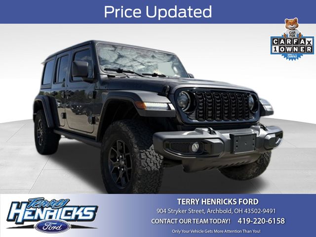 Gray (Granite Crystal Metallic Clearcoat) 2024 Jeep Wrangler SUV / Crossover Four-Wheel Drive 8-Speed Automatic