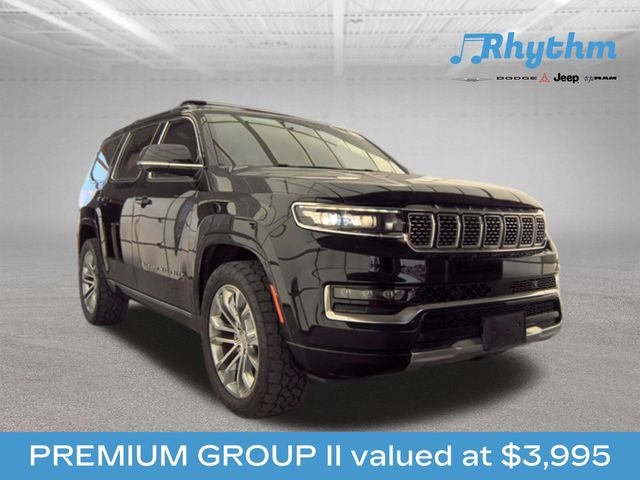Diamond Black Crystal Pearlcoat 2022 Jeep Grand Wagoneer SUV / Crossover Four-Wheel Drive 8-Speed Automatic