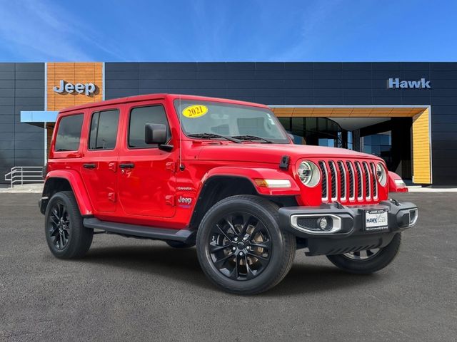 Firecracker Red Clearcoat 2021 Jeep Wrangler 4xe Sahara 4WD SUV / Crossover Four-Wheel Drive 8-Speed Automatic