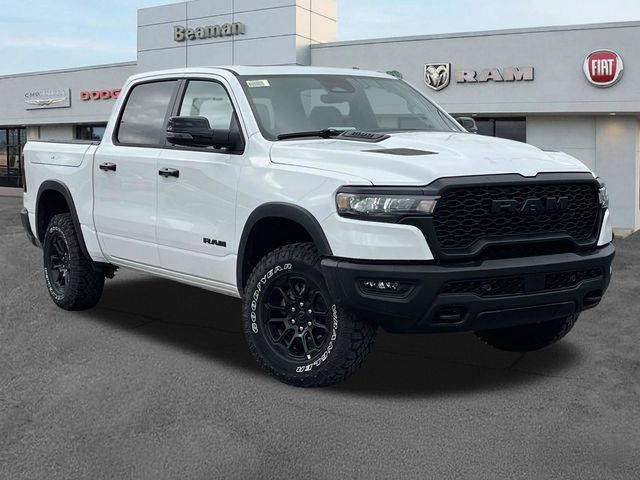 Bright White Clearcoat 2026 RAM 1500 Rebel Crew Cab 4WD Pickup Truck Four-Wheel Drive 8-Speed Automatic
