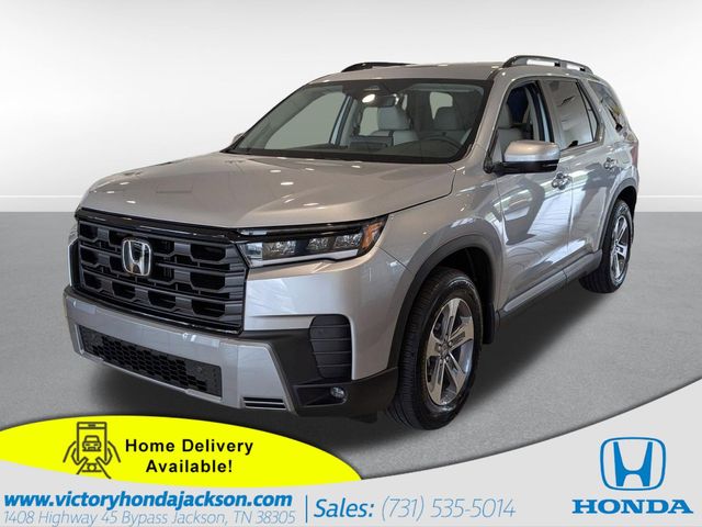 Solar Silver Metallic 2026 Honda Pilot EX-L FWD SUV / Crossover Front-Wheel Drive Automatic